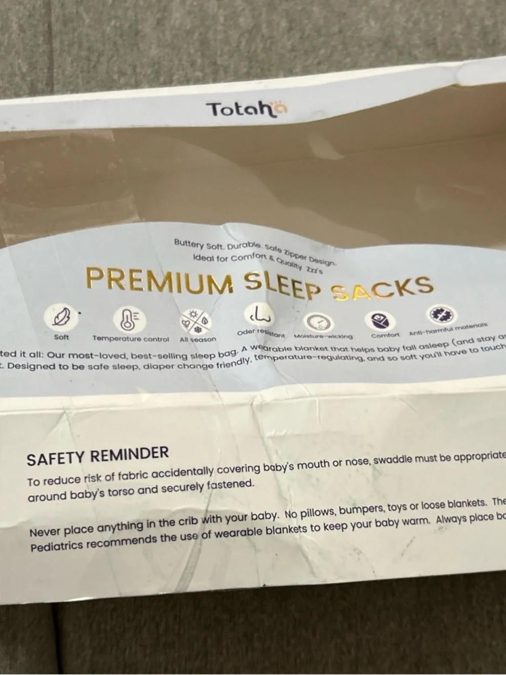 White Star-Print Sleeveless Baby Sleep Sacks-set of two plus laundry bag